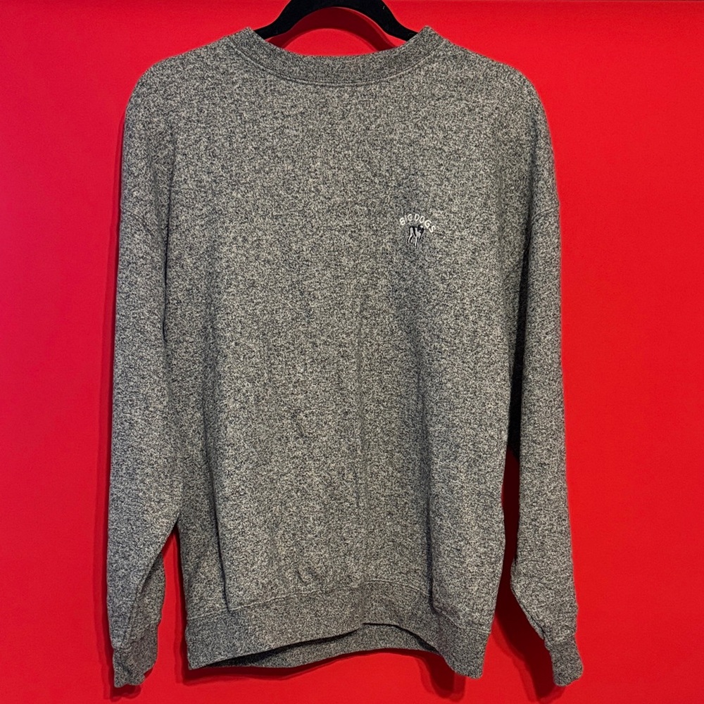 Men's Gray Crewneck Sweater - Brand: BIG DOGS
